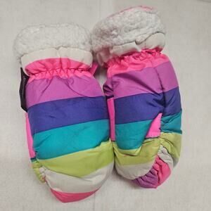 Toddler Thinsulate Insulated Mittens Multi-Color Striped Winter Jumping Beans